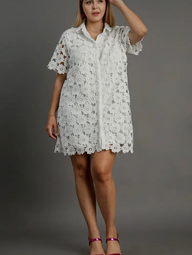 Consumed By You Lace Floral Dress