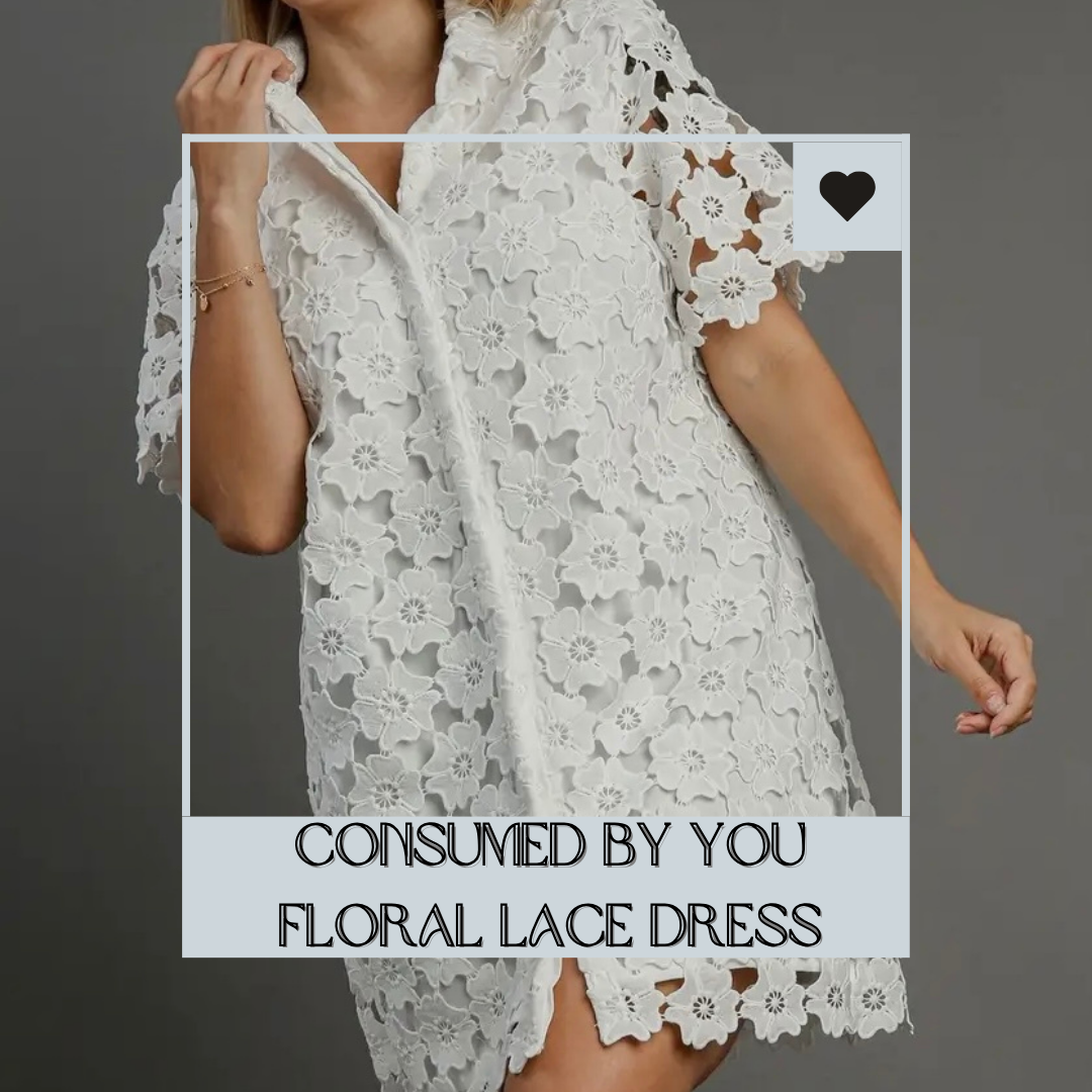 Consumed By You Lace Floral Dress