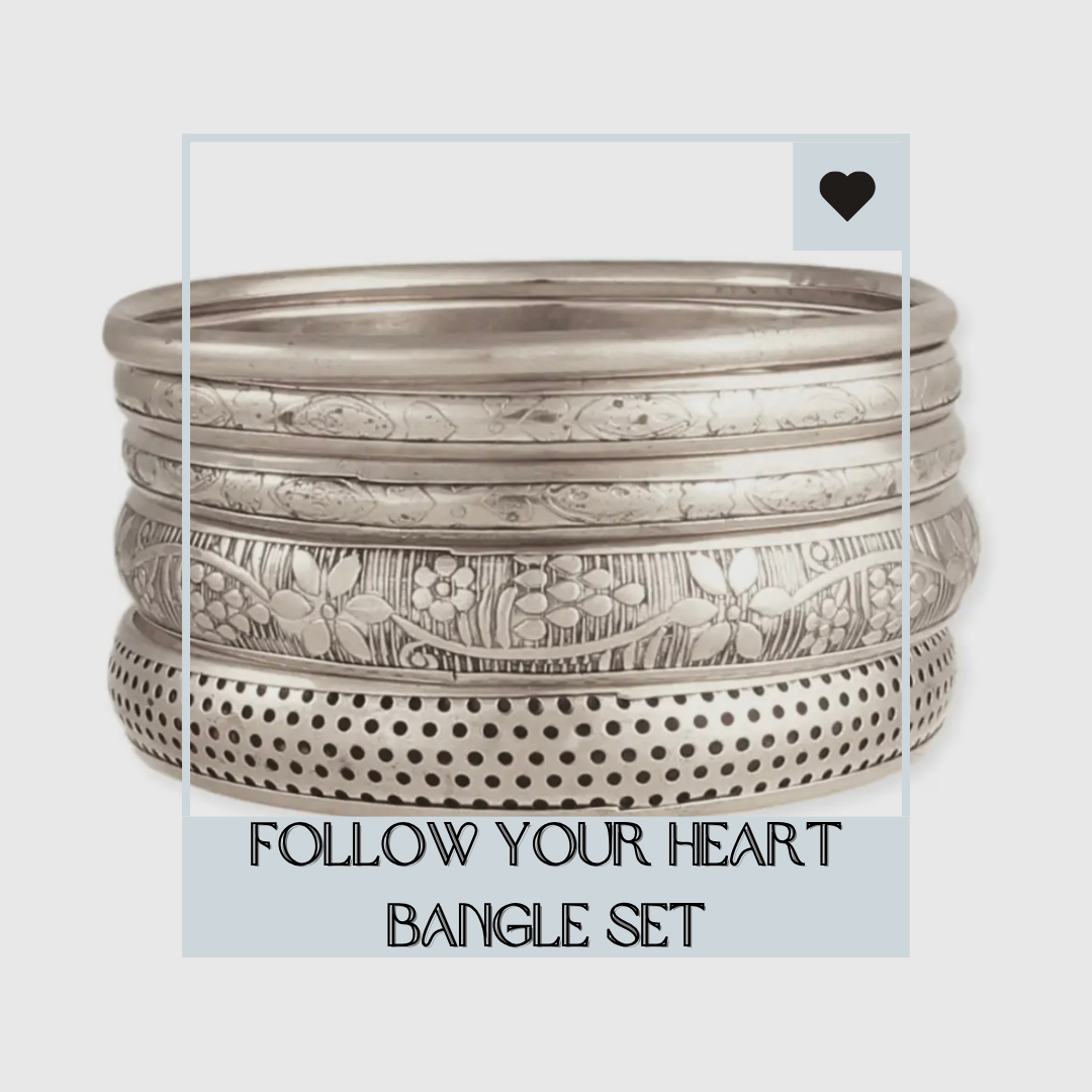 Follow Your Heart Bangle Set