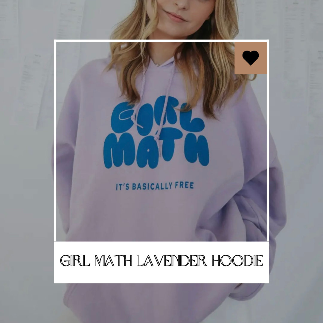 Girl Math Lavender Hoodie