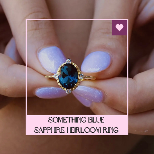 Something Blue Sapphire Heirloom Ring