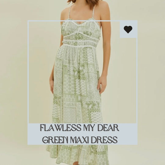 Flawless My Dear Green Maxi Dress